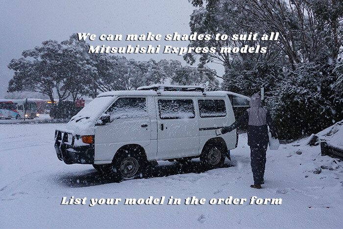 Mitsubishi Express 1986-2013 Insulated sun shades