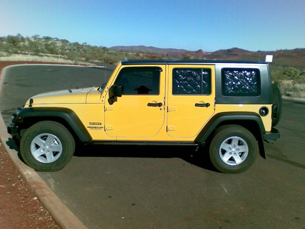 Jeep Wrangler Insulated sun shades