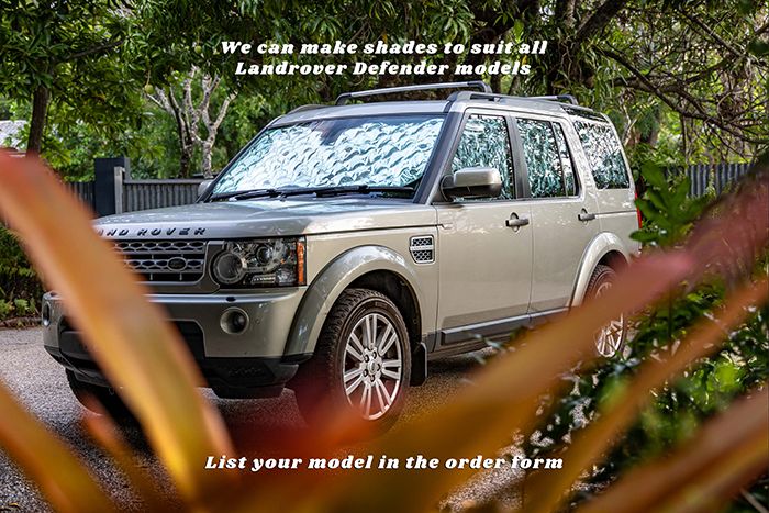 Land Rover Defender Insulated sun shades
