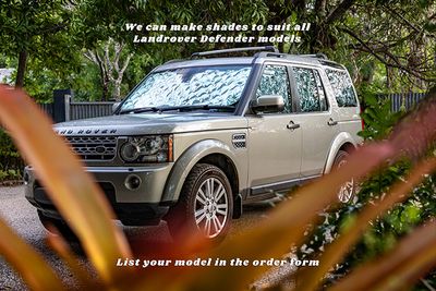 Land Rover Defender Insulated sun shades