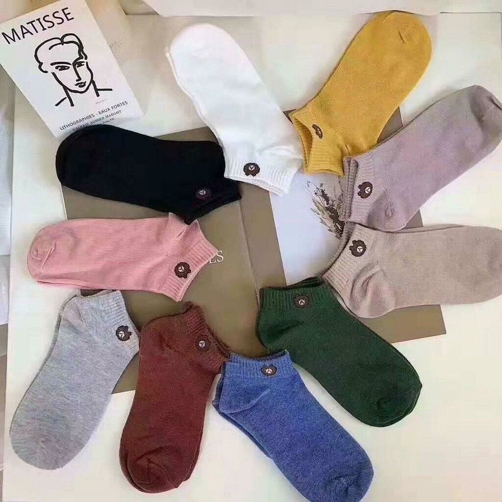 ​Colored Bear Ankle Socks