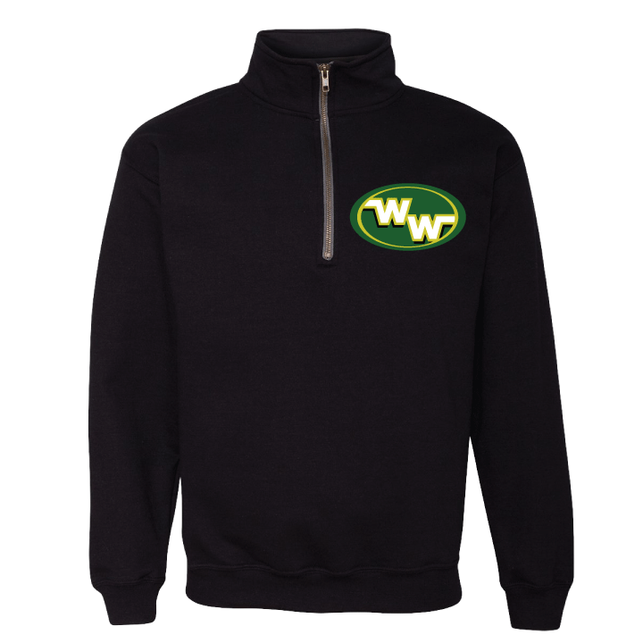 Westdale Warriors Quarter Zip Sweatshirt with Embroidered Logo