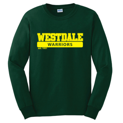 Westdale Warriors Long Sleeve T-Shirt - 1 Colour Silk Screened Logo
