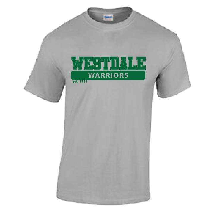 Westdale Warriors Short Sleeve T-Shirt - 1 Colour Logo