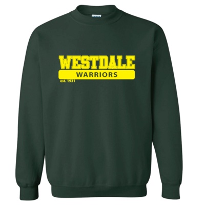 Westdale Warriors Crew Neck Sweatshirt - Silk Screened Logo