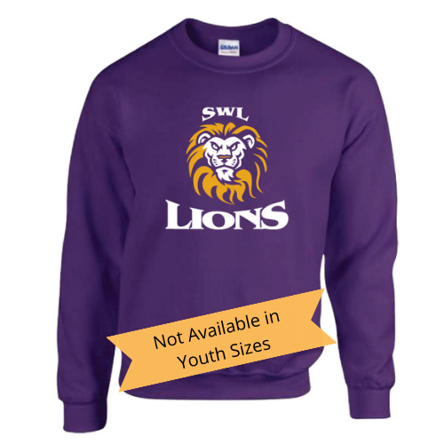 Laurier Lions Crew Neck Sweatshirt - PURPLE