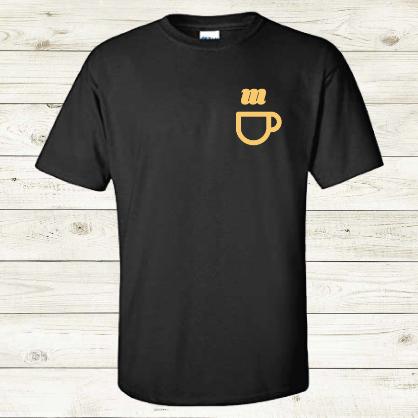 T-Shirt - Logo over Heart and Coffee Cup