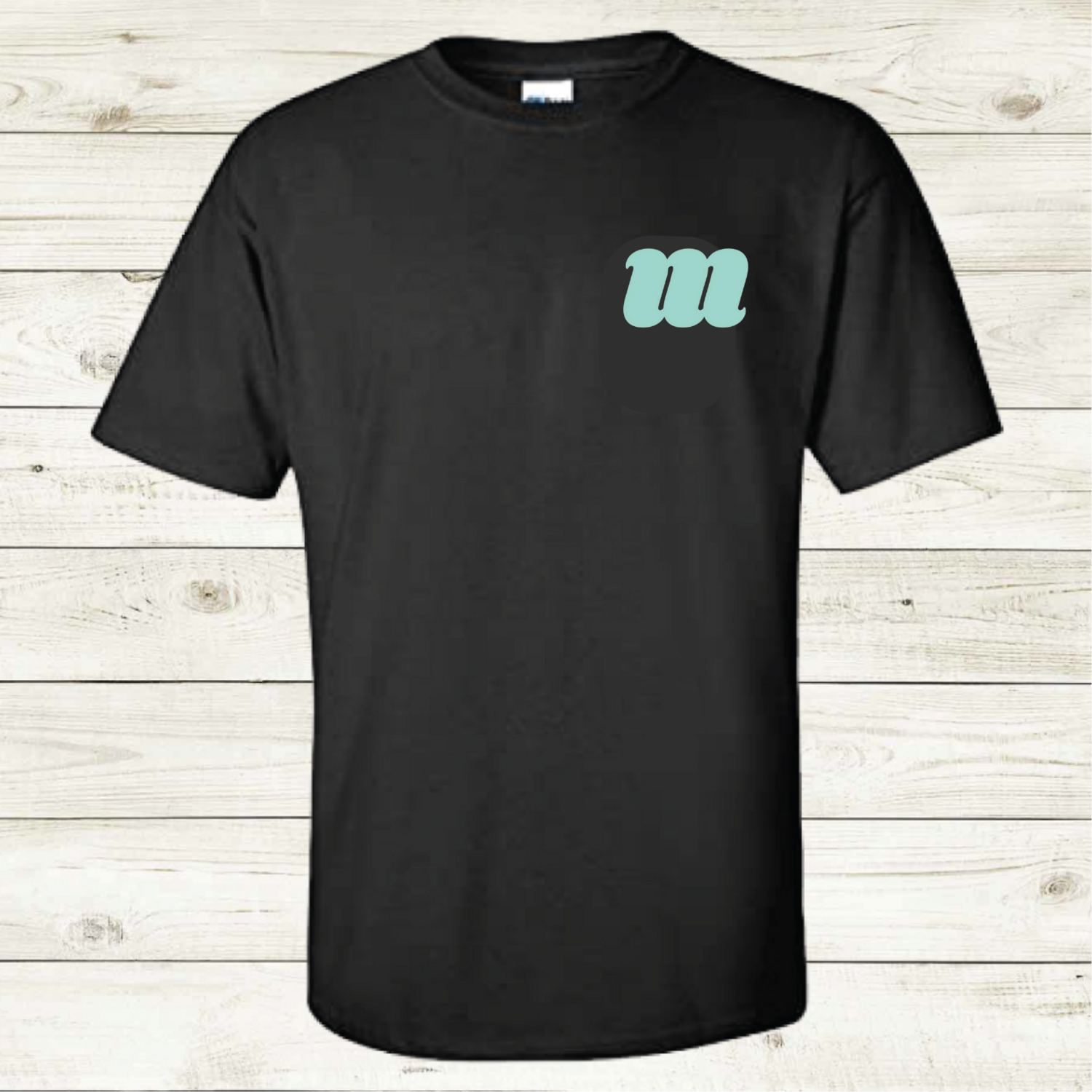 T-Shirt - Logo over Heart in Mint