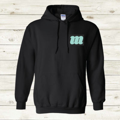 Hoodie - with Logo over heart in Mint