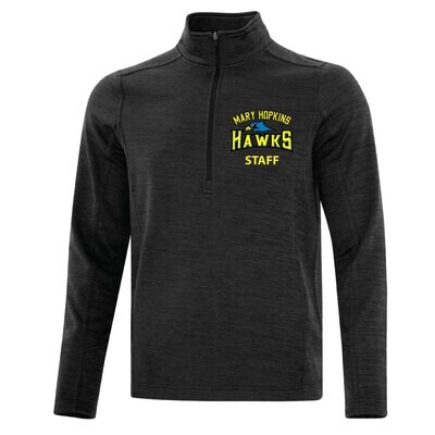 Mary Hopkins Hawks Staff - Mens 1/2 Zip Sweatshirt