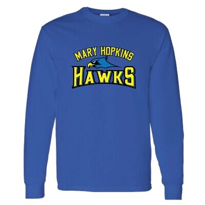Mary Hopkins Hawks - Long Sleeve T-Shirt (multi colour print)