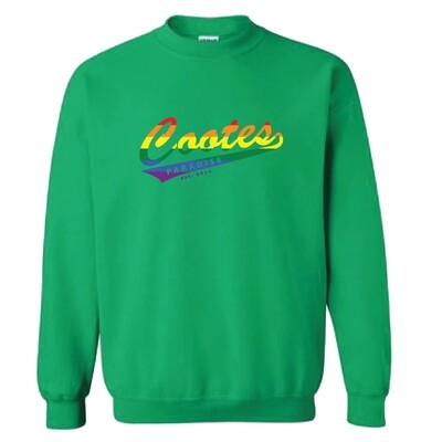 Cootes Paradise Crew Neck Sweatshirt - Multi Colour Print (Irish Green)