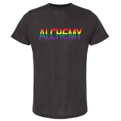 Unisex Short Sleeve T-Shirt - Alchemy Rainbow Logo