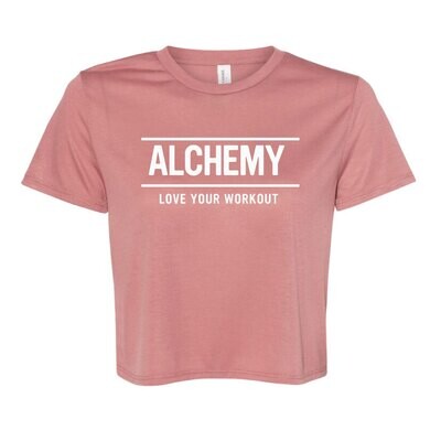 Ladies Flowy Cropped T-Shirt  - Love Your Workout