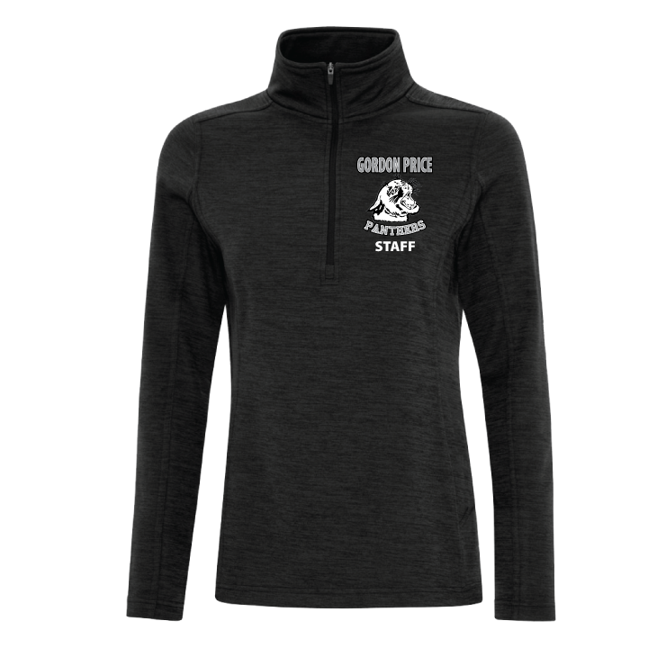 Panthers Staff - Ladies 1/2 Zip Sweatshirt