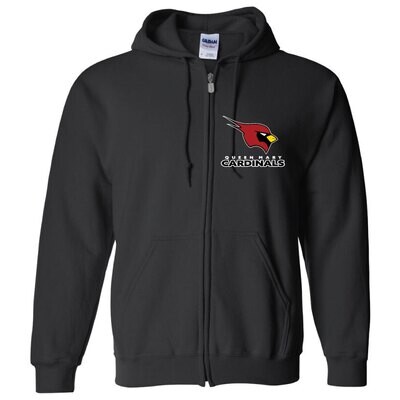 Queen Mary Cardinals - Full Zipper Hoodie (Youth)