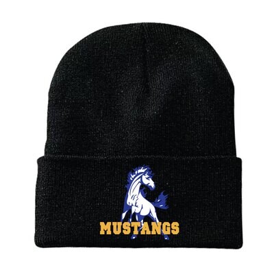 Memorial Mustangs Staff - Knit Toque with Embroidered Mustangs Logo