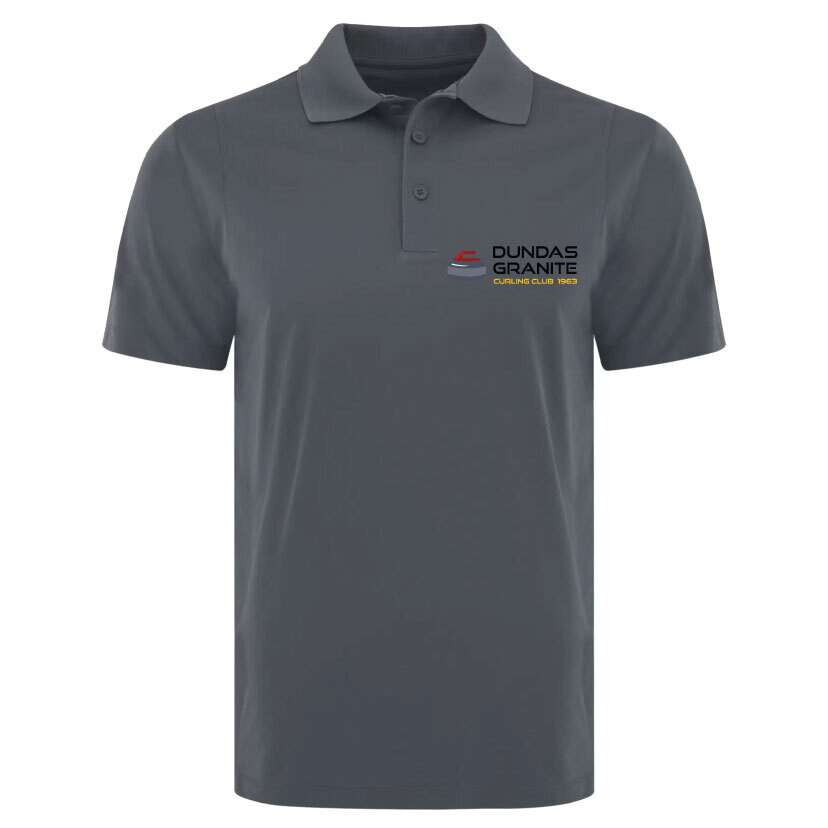 Dundas Curling Club - Golf Shirt with Embroidered Logo (Curling Stone)