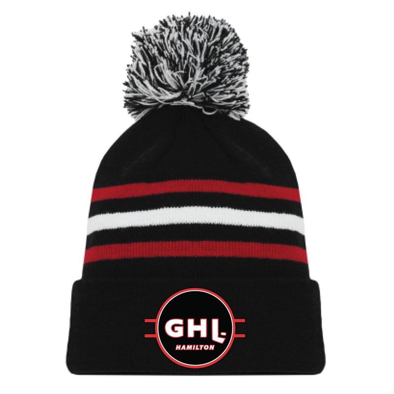GHL - Toque w/Pom Pom & Embroidered Logo