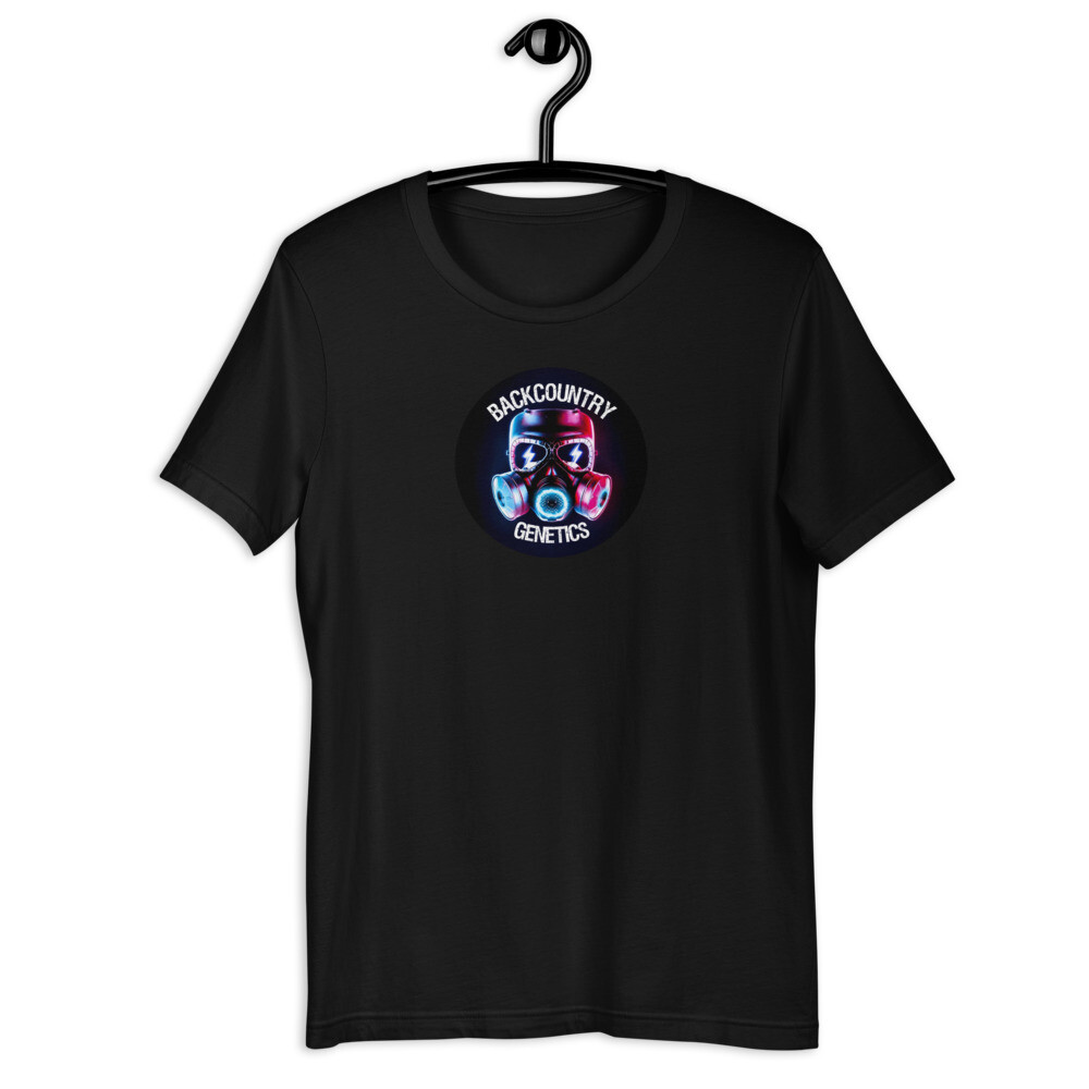 BackCountry Genetics Unisex T-Shirt (Black, Red or Blue - Newest Logo)
