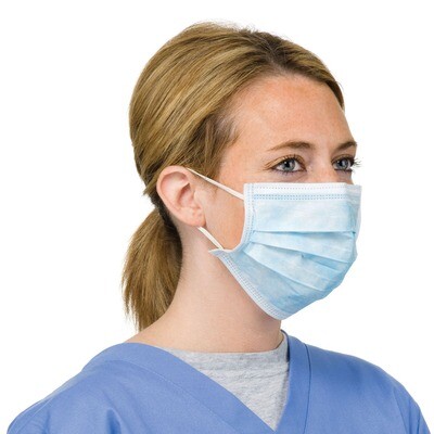 Blue 3Ply Disposable Surgical Mask