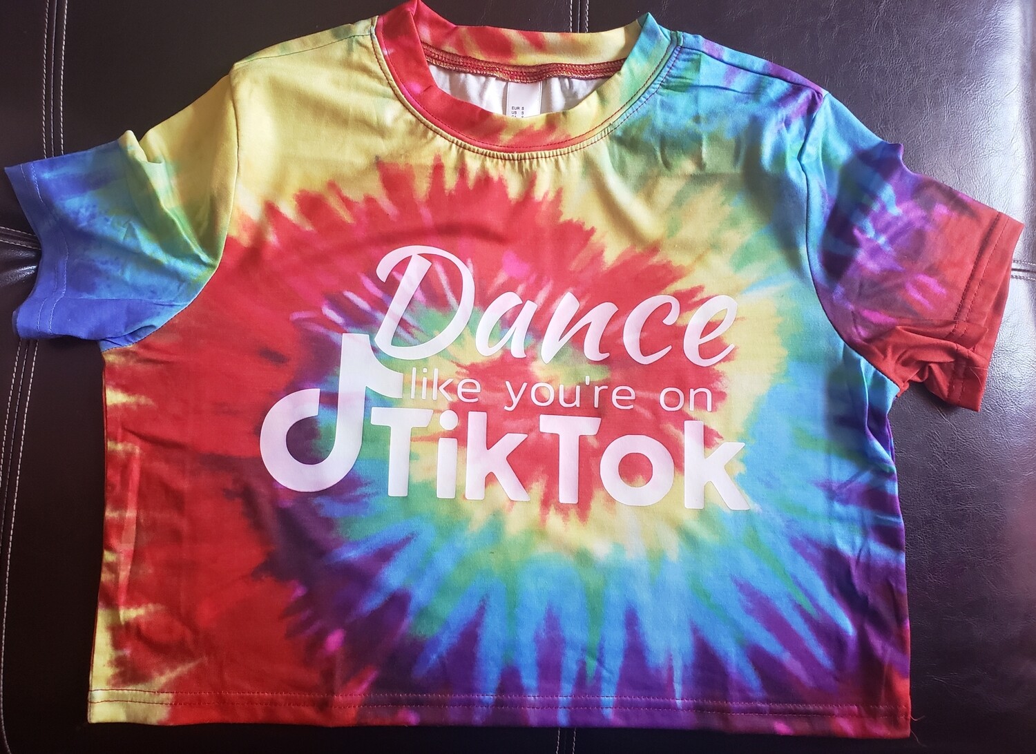 Tik Tok Tie Dye Crop Top Tee 