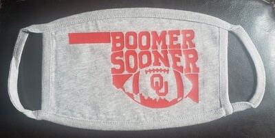 Sooner Football Masks - 1 Pack