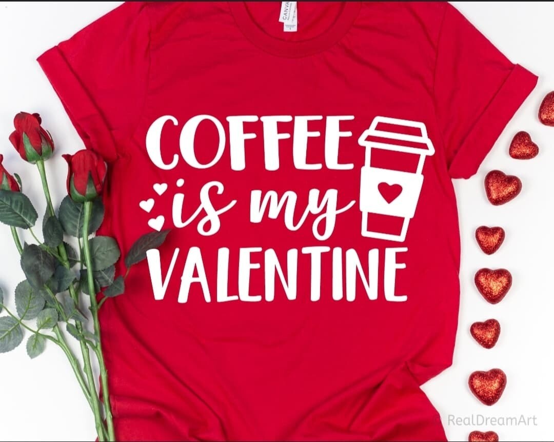 Valentine&#39;s Day Tee - Coffee Tee