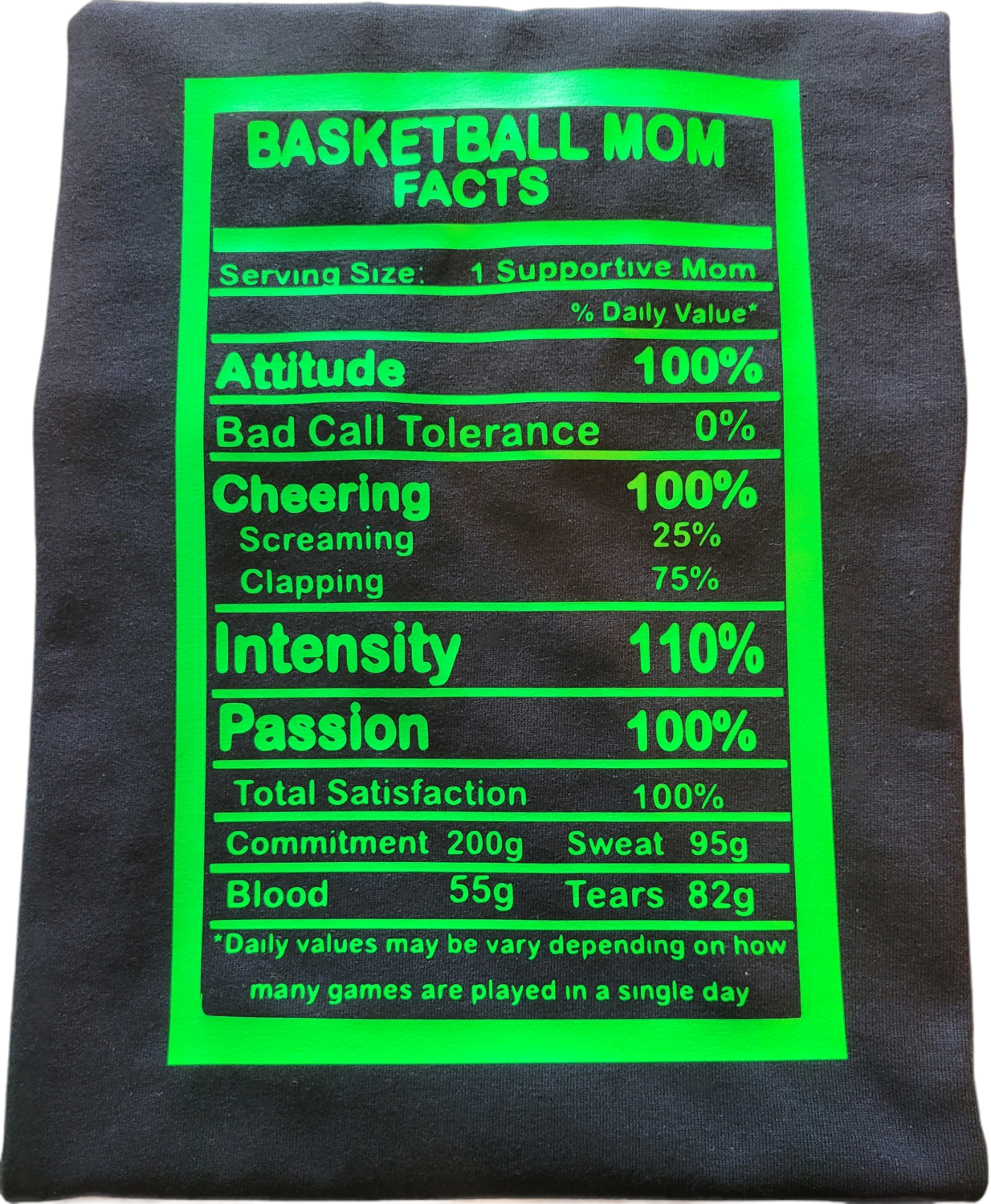 Basketball Mom Facts Tee