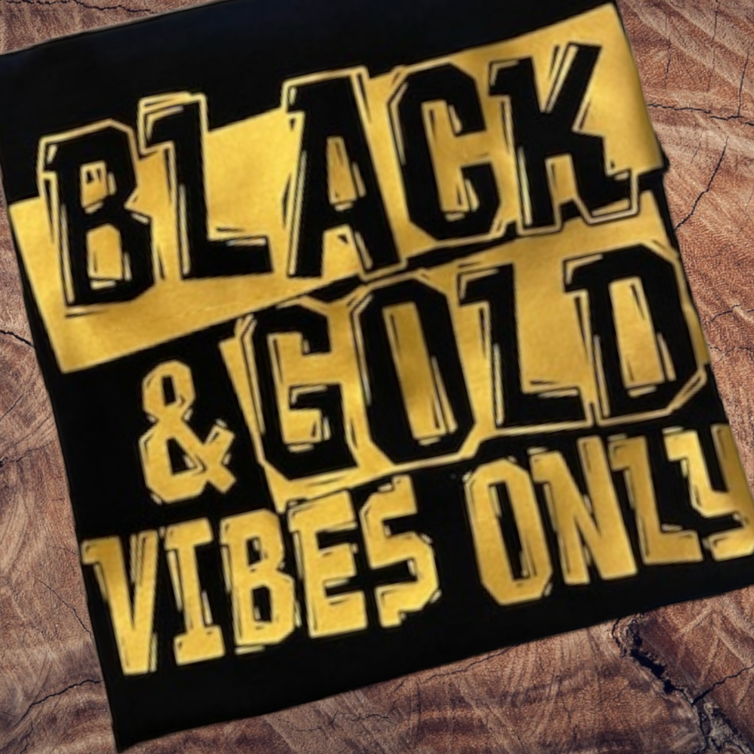 Black and Gold Vibes Tee