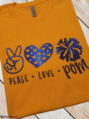 Peace Love and Pom Tee