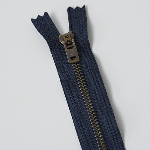 9" Jeans Zipper, Antique Brass