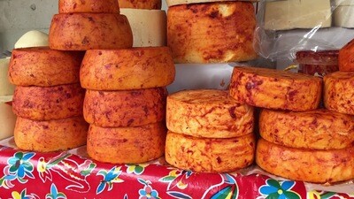 Queso Enchilado estilo guerrero