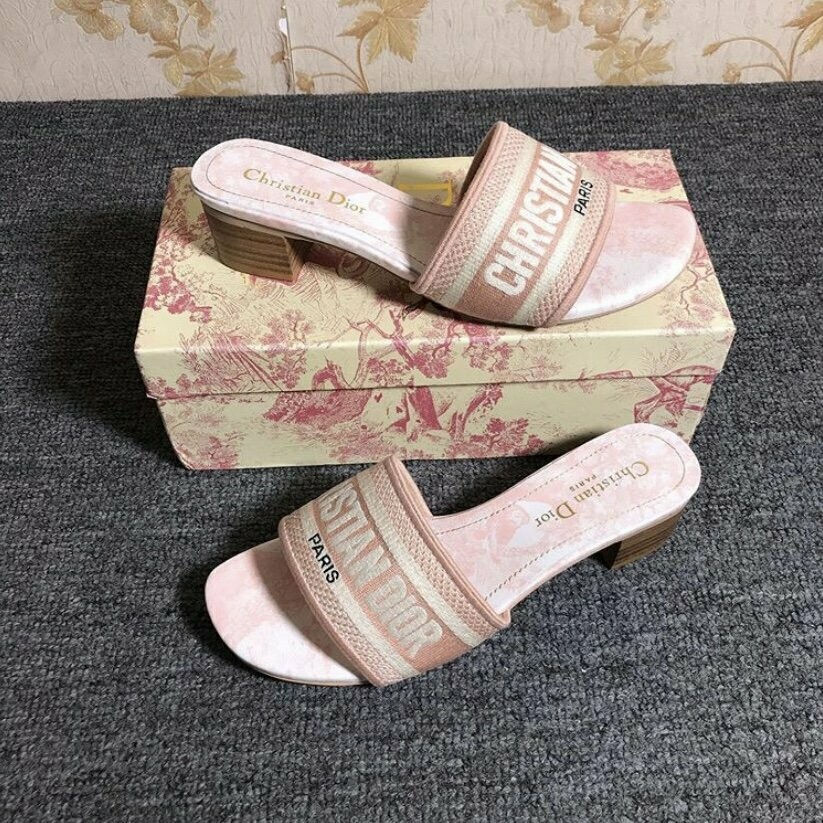 dior dway heeled slide
