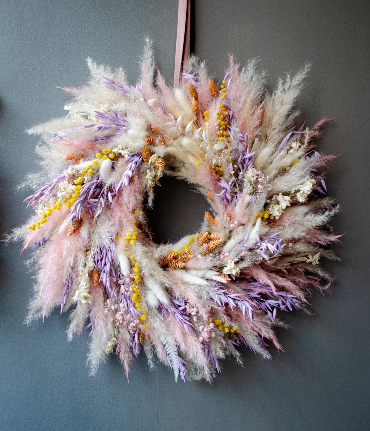 The Pampas Wreath - Handmade