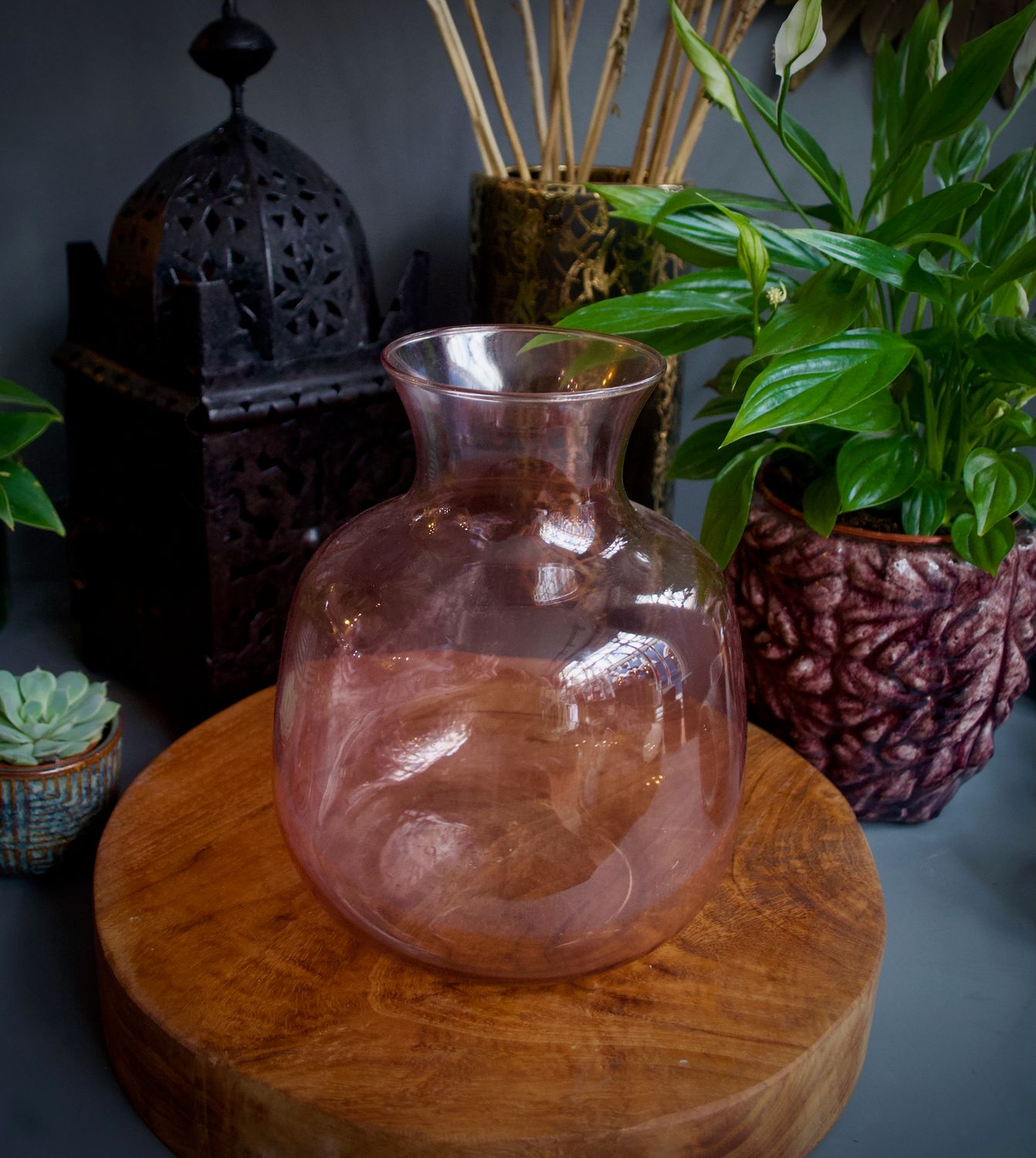 Mira Pink Glass Bottle