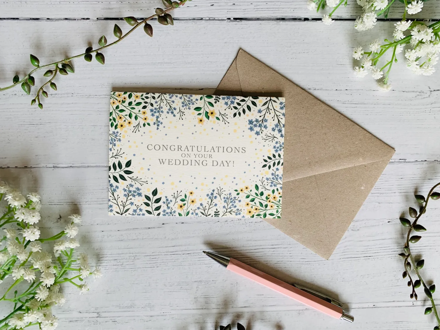 Congratulations on your Wedding Day Greeting Card