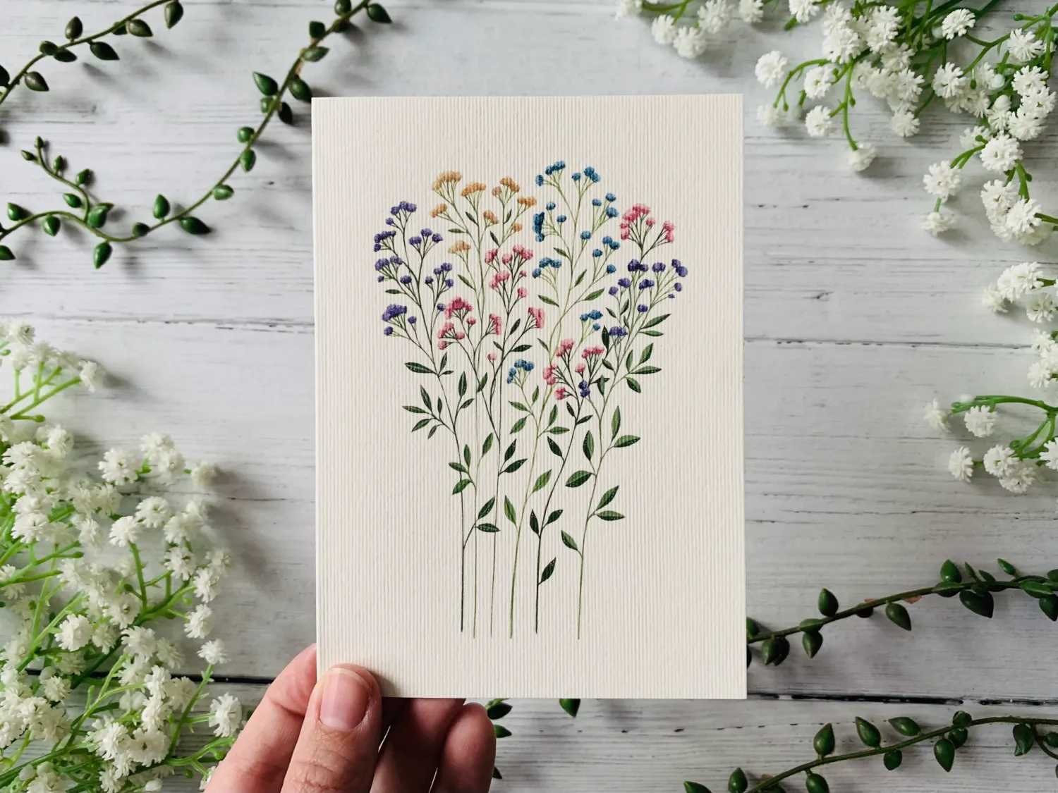 Baby&#39;s Breath Greeting Card