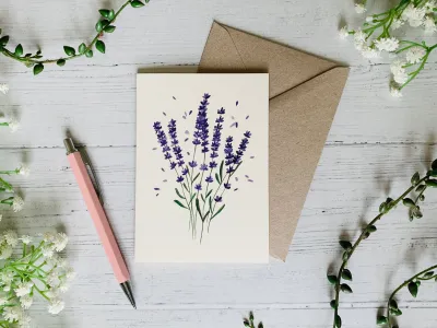 Lavender Card