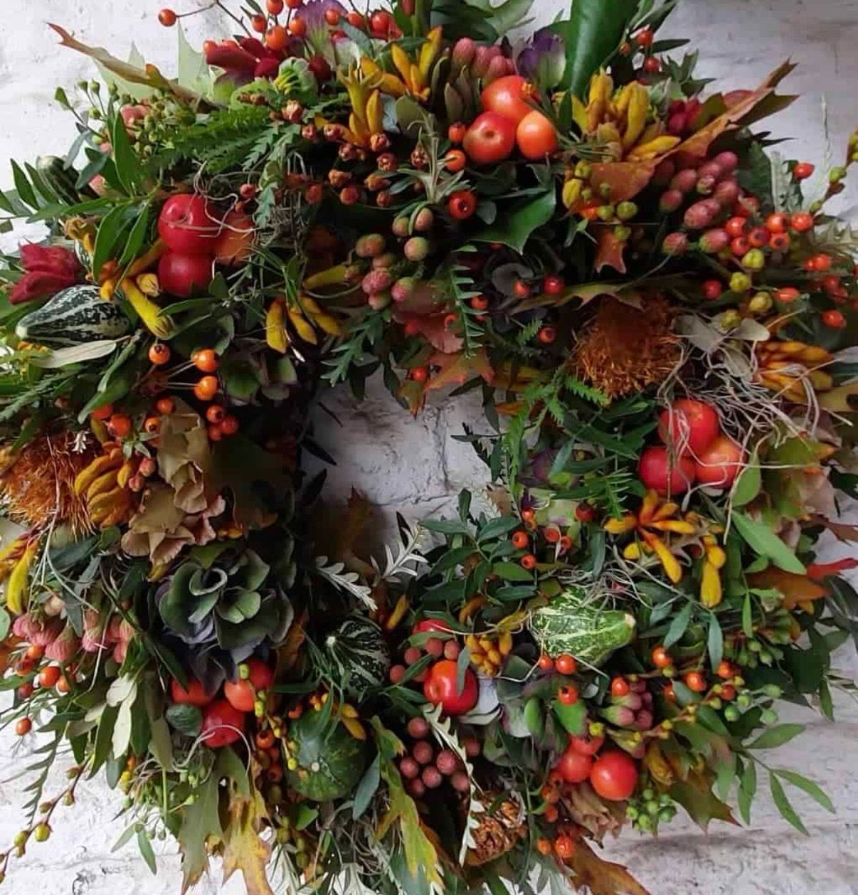 Half Day Autumn Wreath Floral Course - Sat 4th October