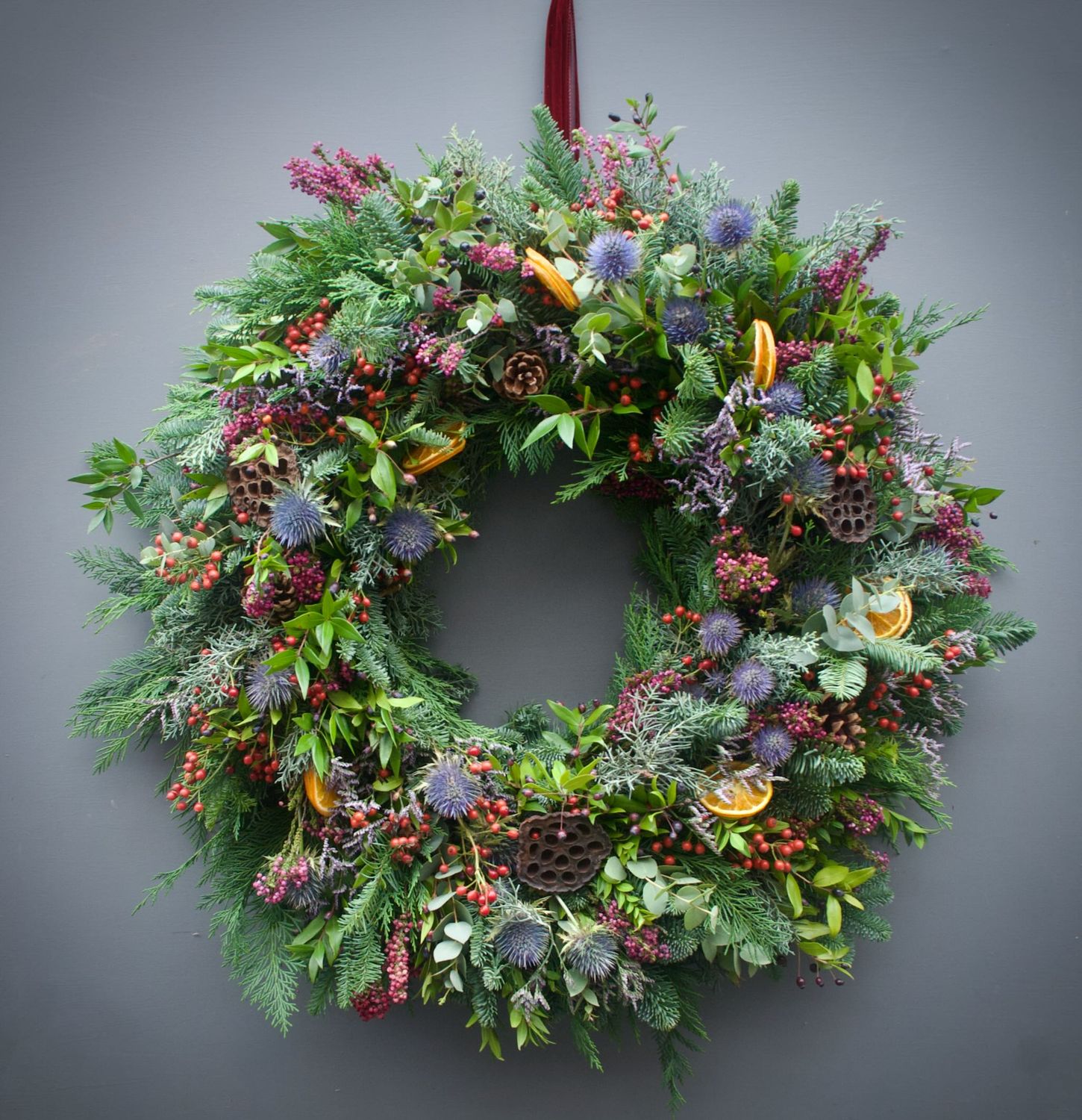 Velvet Berry Wreath