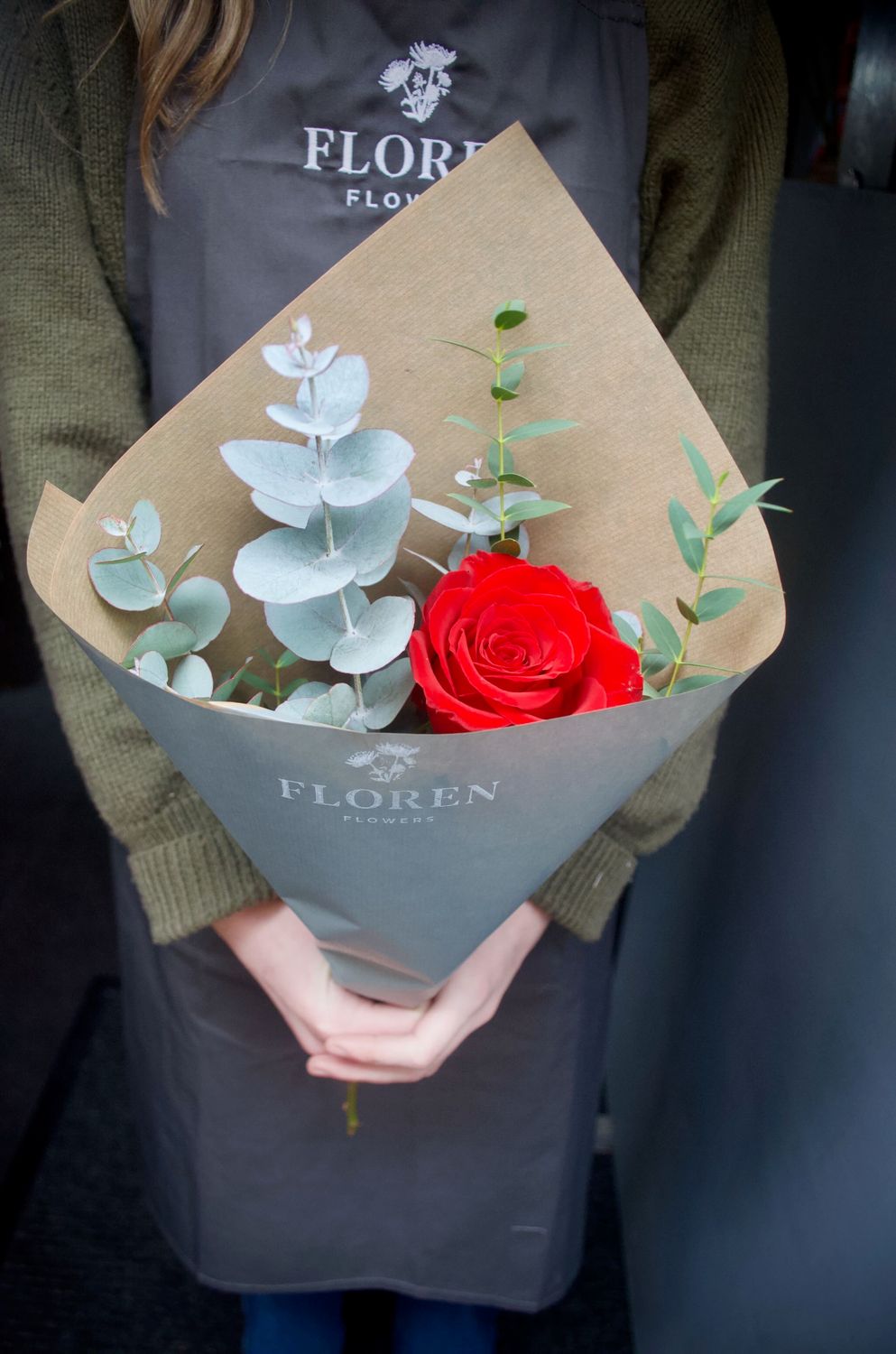 Single Luxury Red Rose - Collection Only