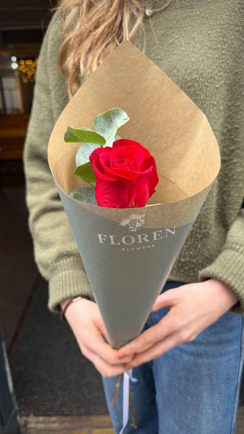 Single Luxury Red Rose - Collection Only