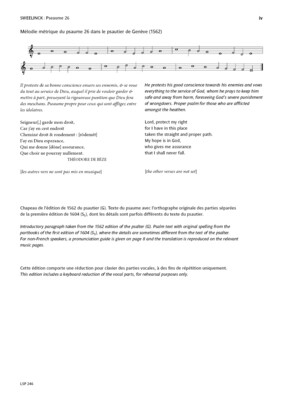 SWEELINCK Pseaume 26 / Seigneur, garde mon droit / SATB