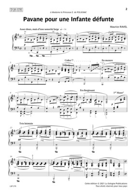 RAVEL Pavane pour une Infante défunte