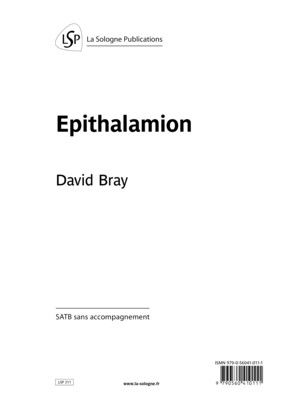 BRAY Epithalamion / SATB