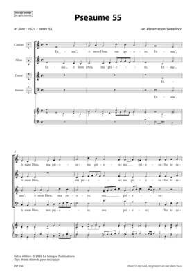 SWEELINCK Pseaume 55 / Exauc’, ô mon Dieu, ma prière / SATB