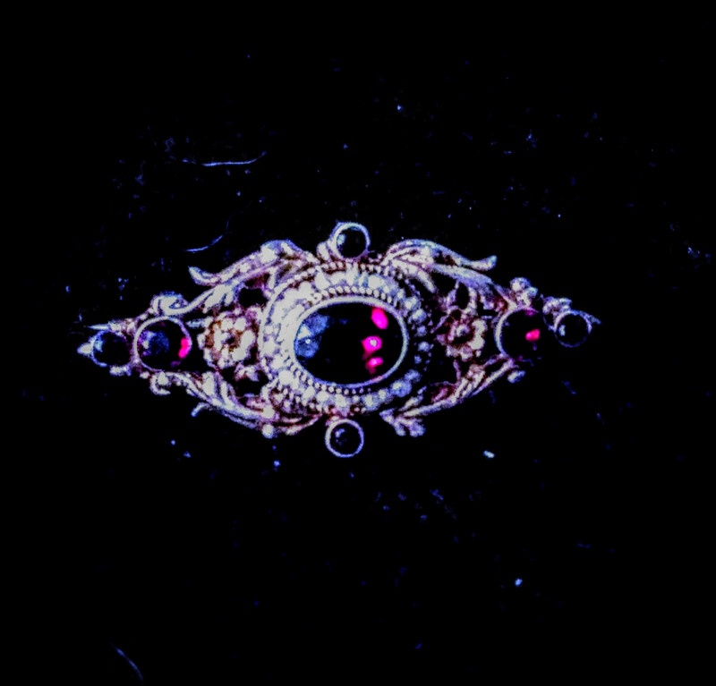 1910 Antique African Ruby Brooch