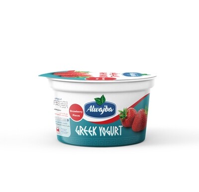 Greek yogurt strawberry - روب يوناني بقطع الفراولة