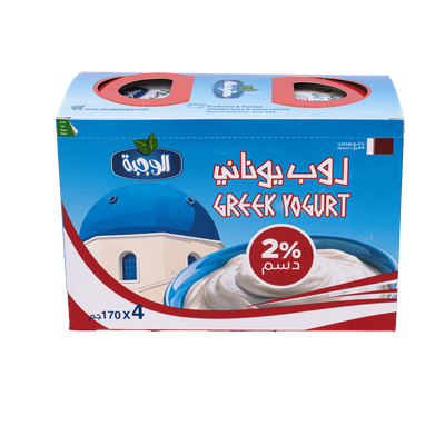 Greek Yogurt 2% fat (4*170gm) - روب يوناني 2% دسم(4*170غرام)